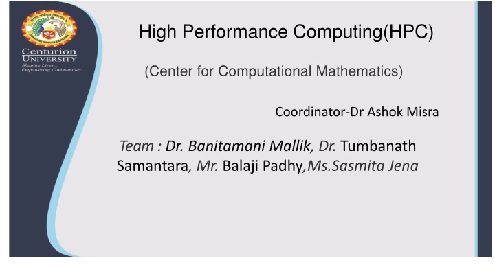 High Performance Computing(HPC)