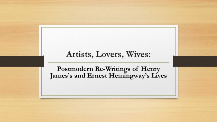 artists lovers wives n.w