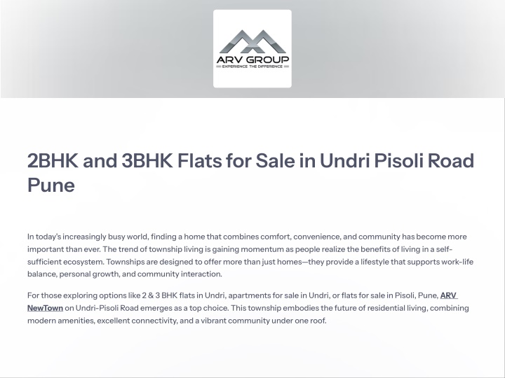 2bhk and 3bhk flats for sale in undri pisoli road n.w