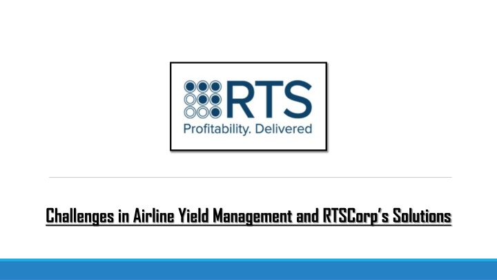 challenges in airline yield management n.w