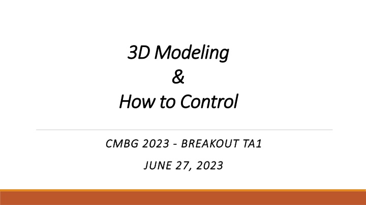 Initiative for Enhanced Data Exchange in 3D Modeling