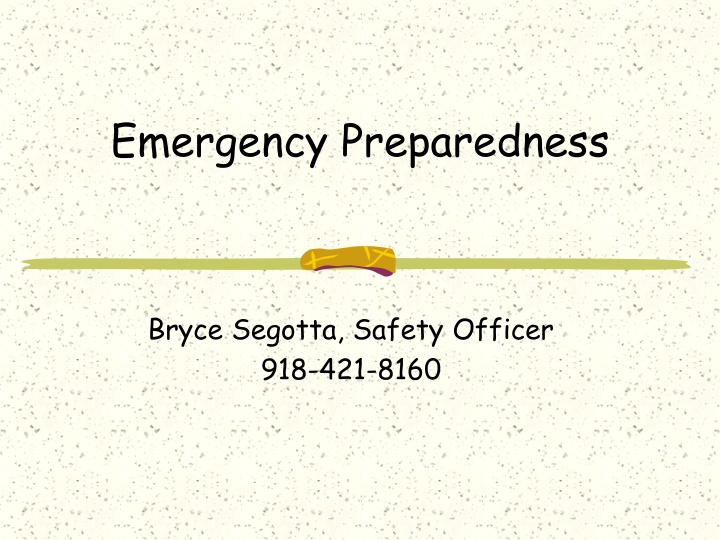 emergency preparedness n.w