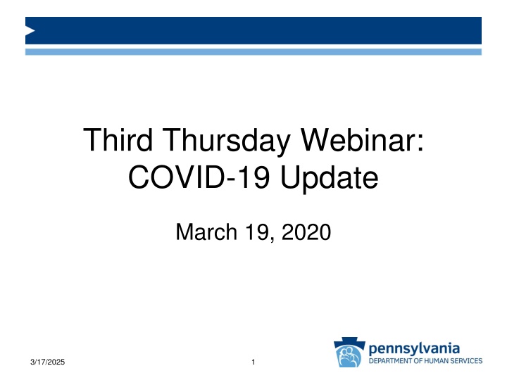 third thursday webinar covid 19 update n.w