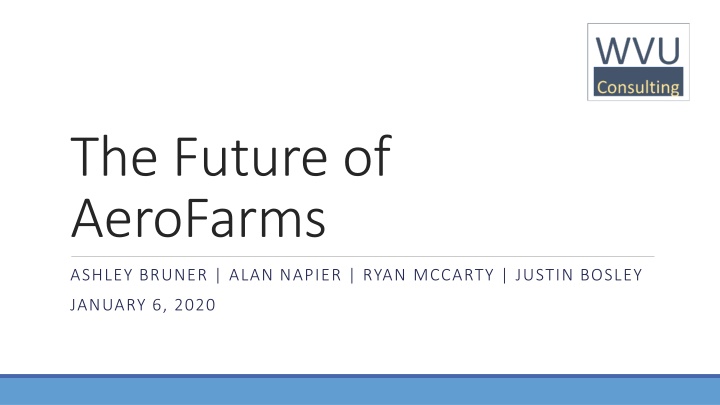 the future of aerofarms n.w