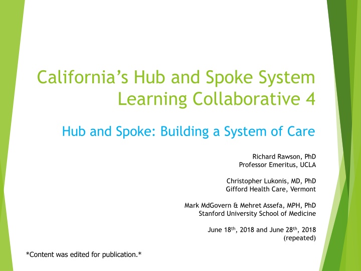 california s hub and spoke system learning n.w