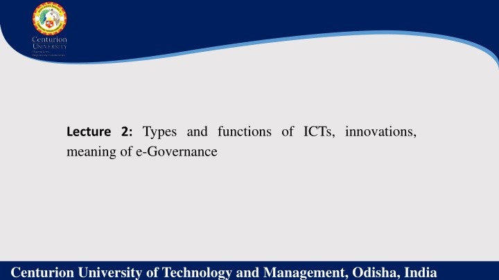 lecture 2 types and functions of icts innovations n.w