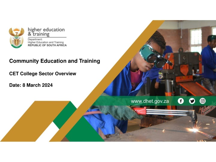 Community Education and Training (CET) College Sector Overview