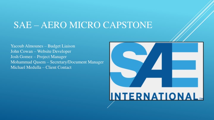 sae aero micro capstone n.w