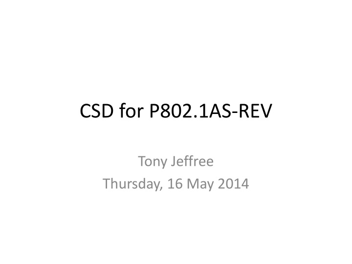 csd for p802 1as rev n.w