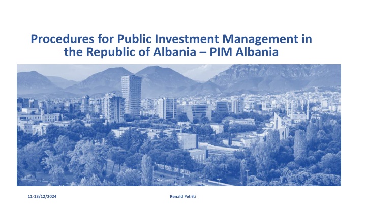 procedures for public investment management n.w
