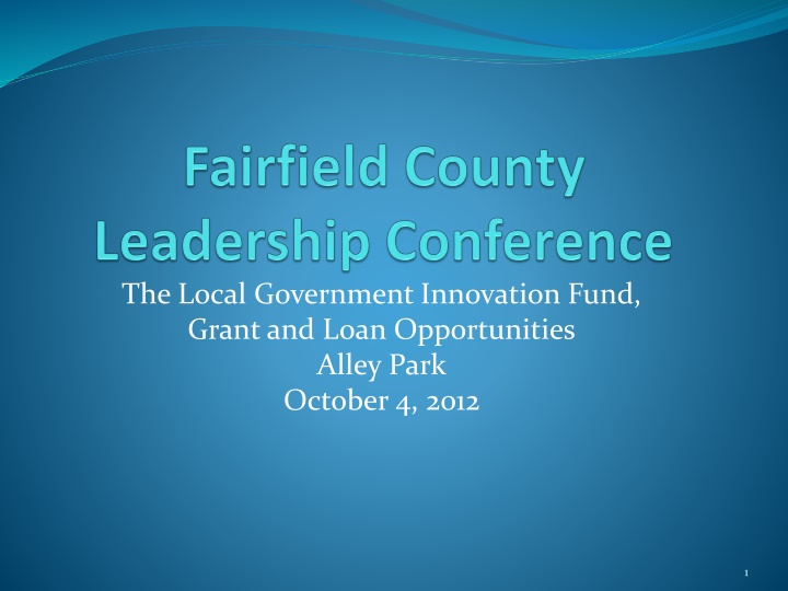 the local government innovation fund grant n.w
