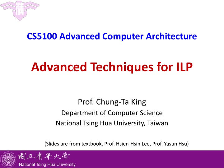 cs5100 advanced computer architecture n.w