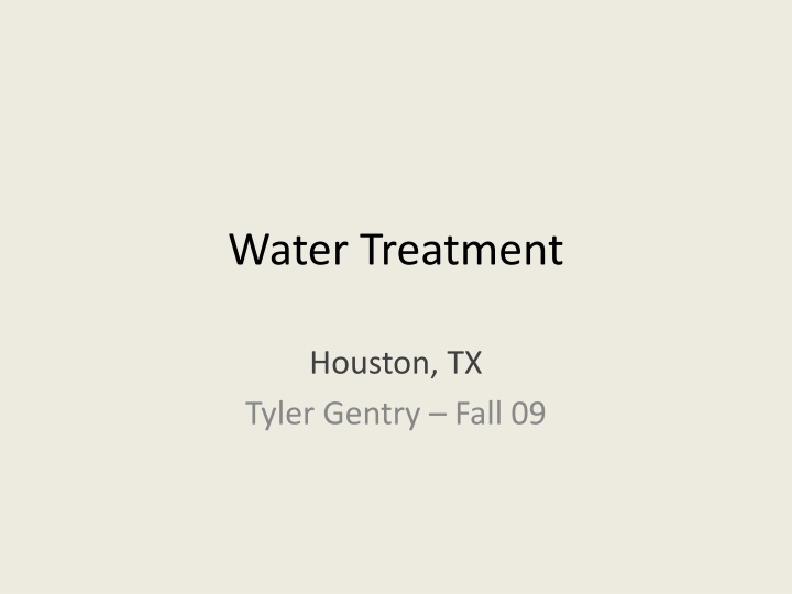 water treatment n.w