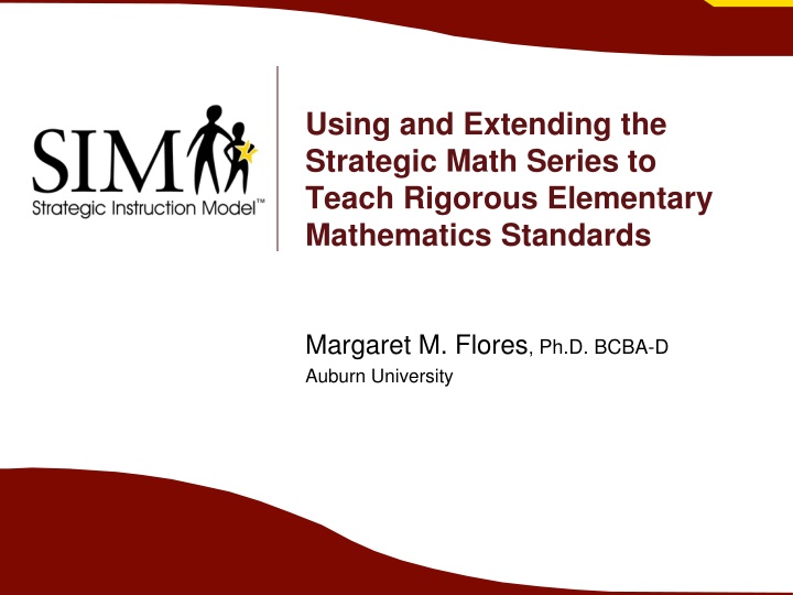 using and extending the strategic math series n.w