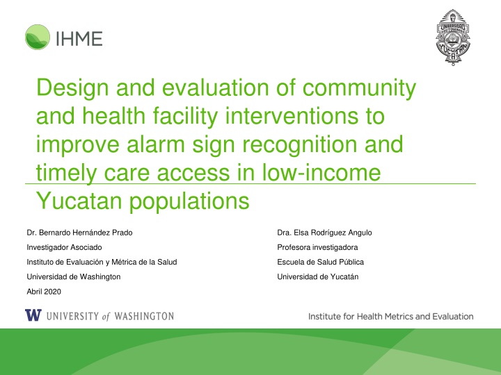 design and evaluation of community and health n.w
