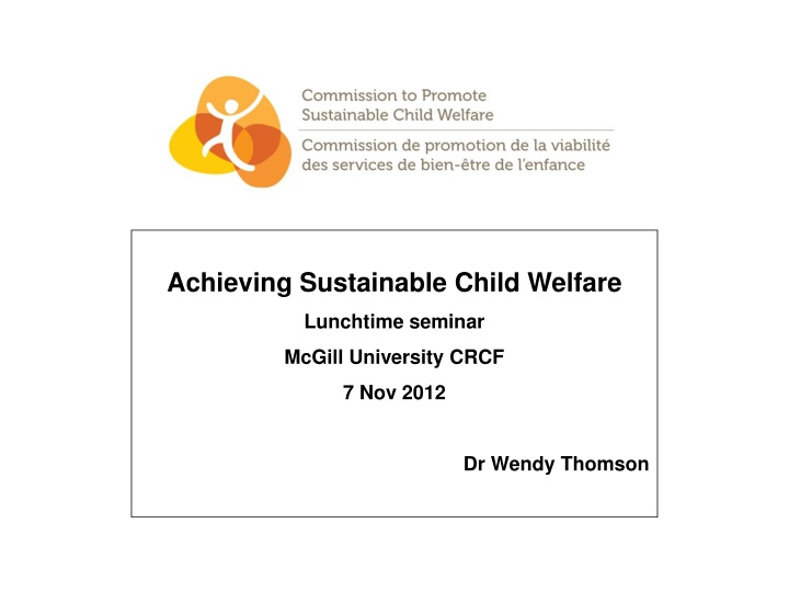 achieving sustainable child welfare n.w