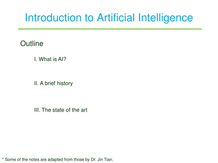 introduction to artificial intelligence n.w