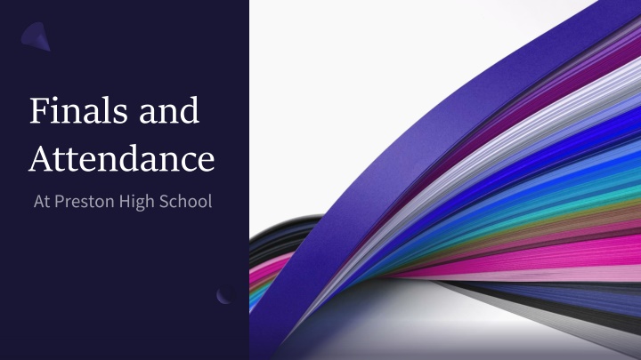 finals and attendance n.w