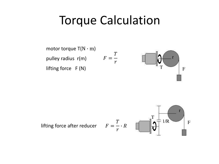 torque calculation n.w