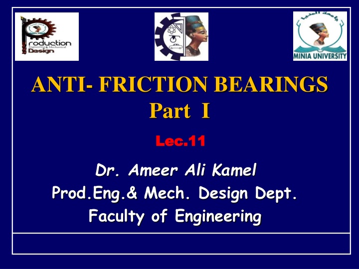 anti friction bearings part i n.w