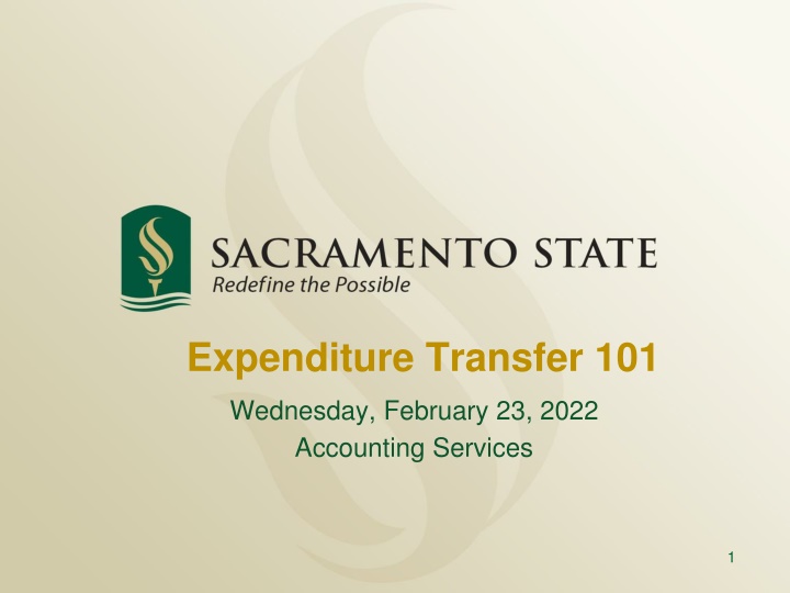 expenditure transfer 101 n.w