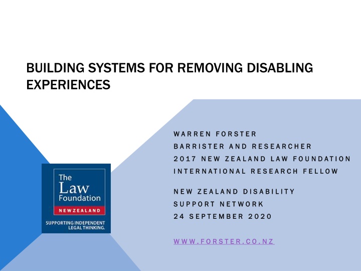 building systems for removing disabling n.w