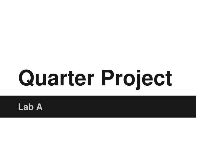 quarter project n.w