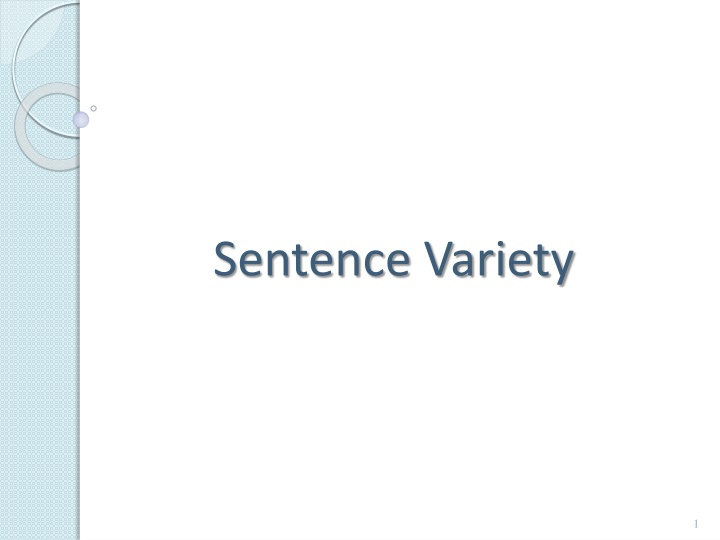 sentence variety n.w