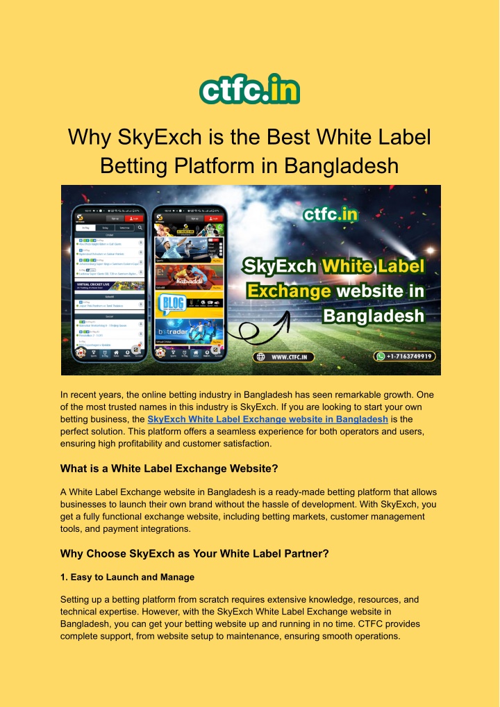 why skyexch is the best white label betting n.w