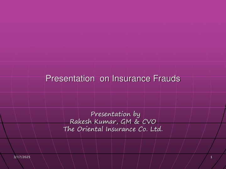 presentation on insurance frauds n.w