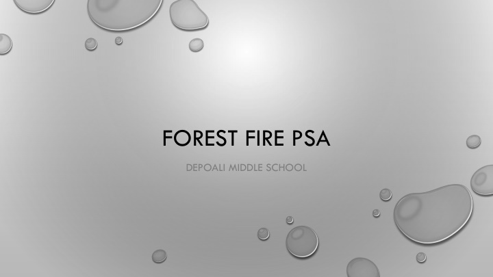 forest fire psa n.w