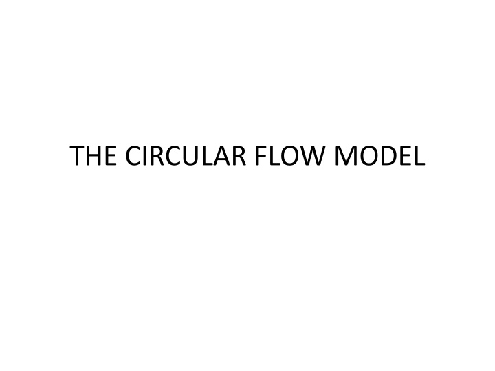 the circular flow model n.w
