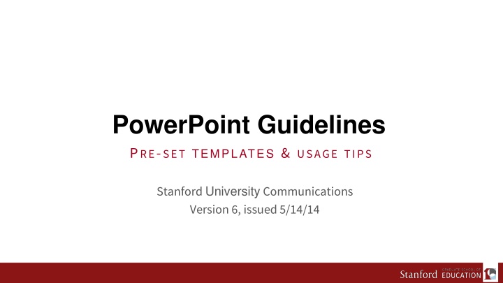 powerpoint guidelines p re set templates usage n.w