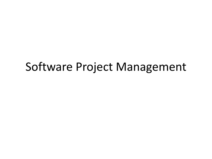 software project management n.w