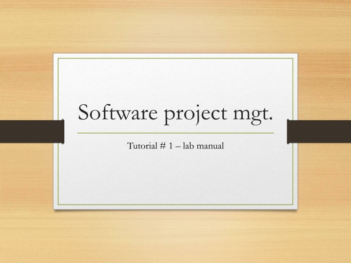 software project mgt n.w