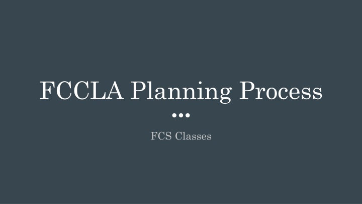 fccla planning process n.w