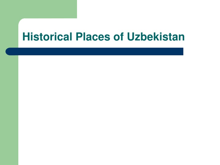 historical places of uzbekistan n.w