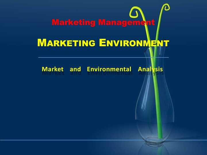 MARKETING ENVIRONMENT
