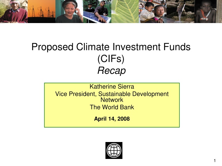 proposed climate investment funds cifs recap n.w