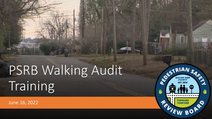 psrb walking audit training n.w
