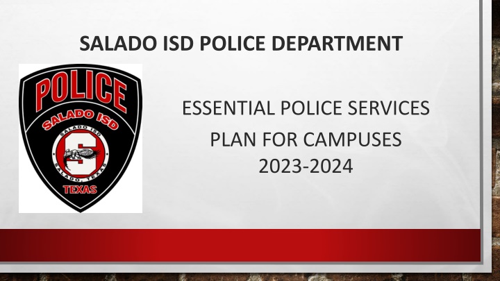 salado isd police department n.w