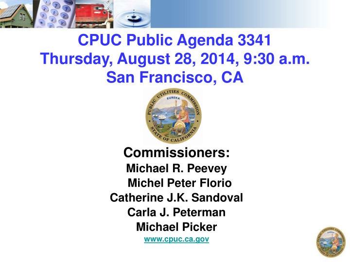 cpuc public agenda 3341 thursday august 28 2014 n.w