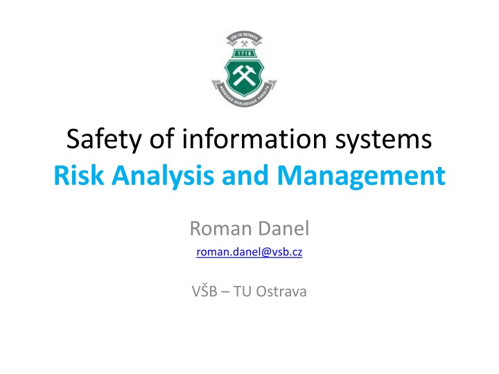 safety of information systems risk analysis n.w