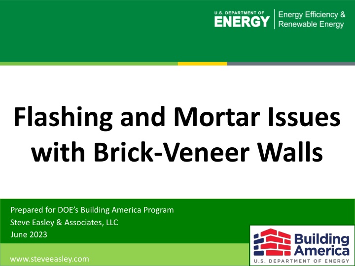 flashing and mortar issues with brick veneer walls n.w