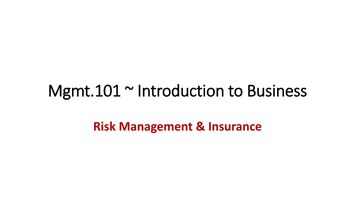 mgmt 101 introduction to business mgmt n.w