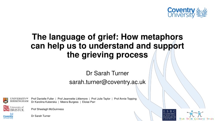 the language of grief how metaphors can help n.w
