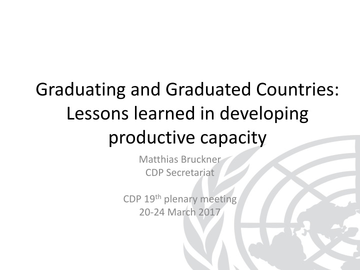 graduating and graduated countries lessons n.w