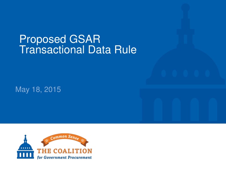 proposed gsar transactional data rule n.w