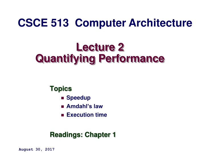 csce 513 computer architecture n.w