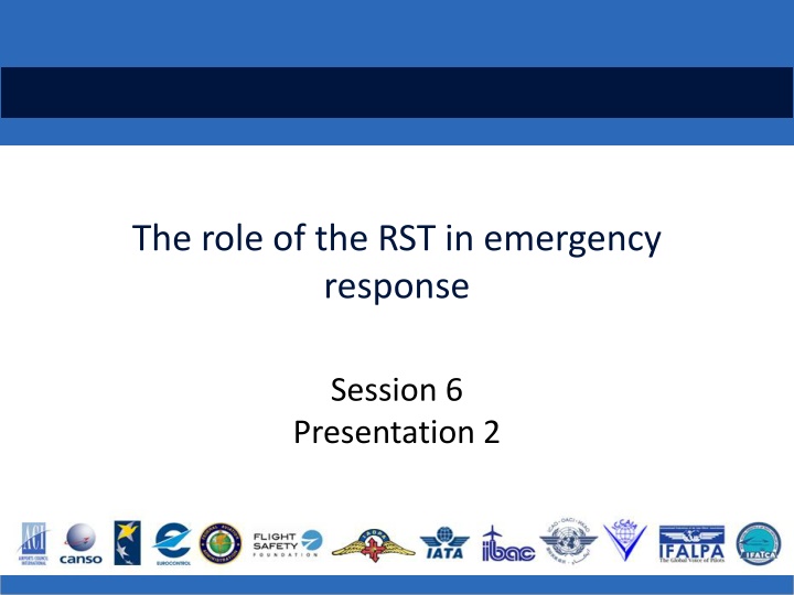 the role of the rst in emergency response n.w